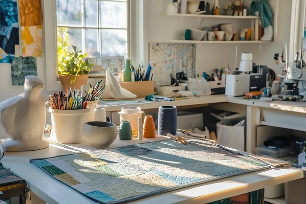 biuro atelier i narzędzia